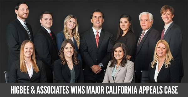 Higbee & Associates Wins California Appeals Case